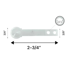 #C-921 SPOON - POP BUMPER PLASTIC 3/16 ID HOLES #C-921 SPOON - POP BUMPER PLASTIC 3/16 ID HOLES