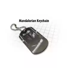 Tilt - Mandolorian Black Dog Tag Keychain Tilt - Mandolorian Black Dog Tag Keychain