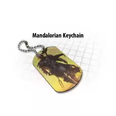 Tilt - Mandalorian Yellow Dog Tag Keychain Tilt - Mandalorian Yellow Dog Tag Keychain