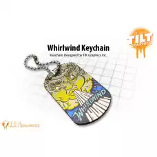 Tilt - Whirlwind Custom Dog Tag Keychain Tilt - Whirlwind Custom Dog Tag Keychain