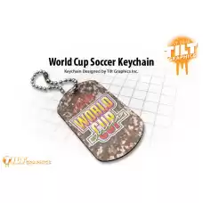 Tilt - World Cup Soccer Logo Dog Tag Keychain Tilt - World Cup Soccer Logo Dog Tag Keychain