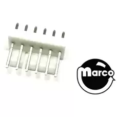 Connector 6 pin male .100" CM10006 22-23-2061 Connector 6 pin male .100" CM10006 22-23-2061