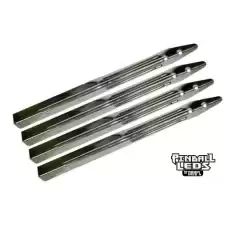 LEG SET - 27 3/8 INCH CHROME PLATED SHORT RIB (4)